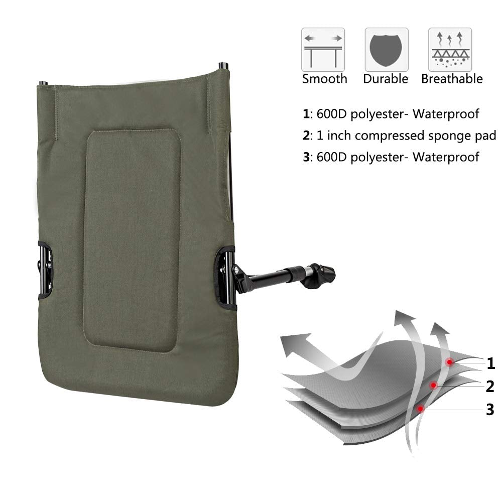 Folding Fishing Chair Plus Foot Rest Attachment