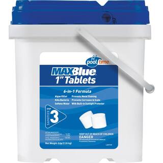 Pool Time Chlorinating MAXBlue 5 lb. 1 in. Tablets 22801PTM