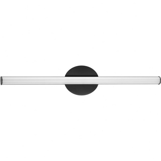 Progress Lighting Phase 3 Led Linear Vanity Light 1 light Wall Mount Matte Black Acrylic Shade