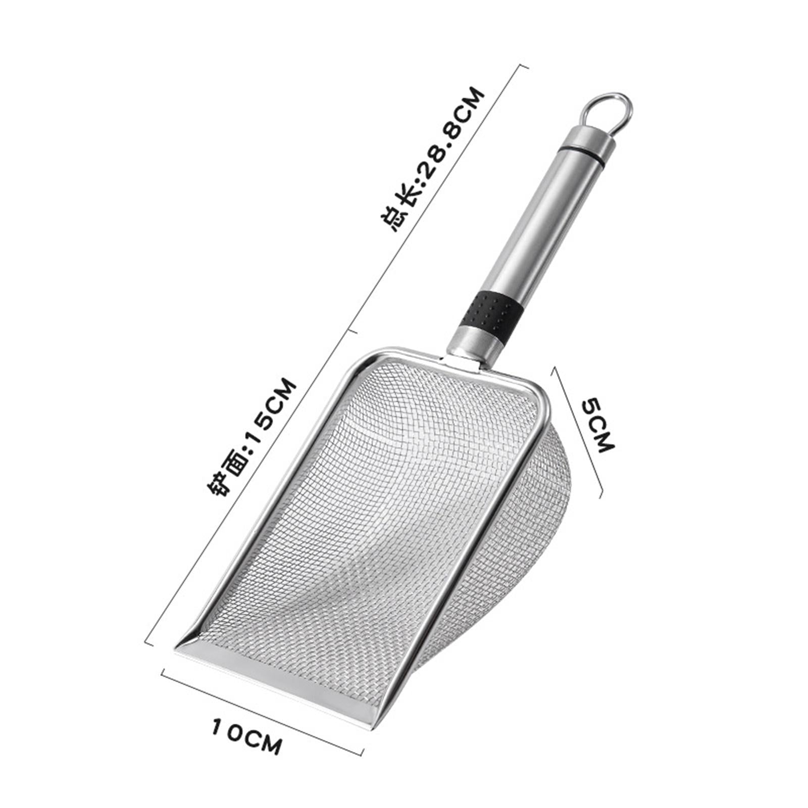 Cat Litter Pet Sifter Shovel Portable with Metal Handle Litter er 4.3mmx4.3mm