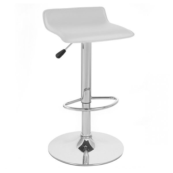 Sigma Contemporary Leather Adjustable Barstool