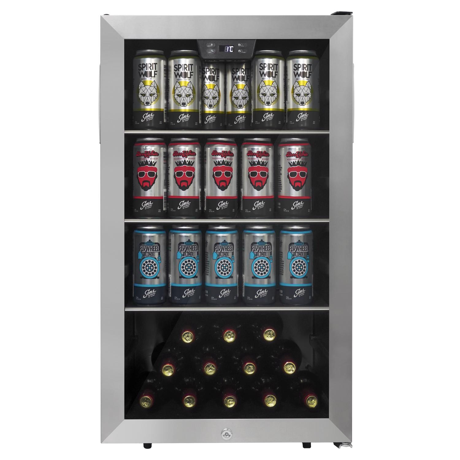 Danby 4.5 ft Silver Stainless Steel Beverage Cooler 230 W