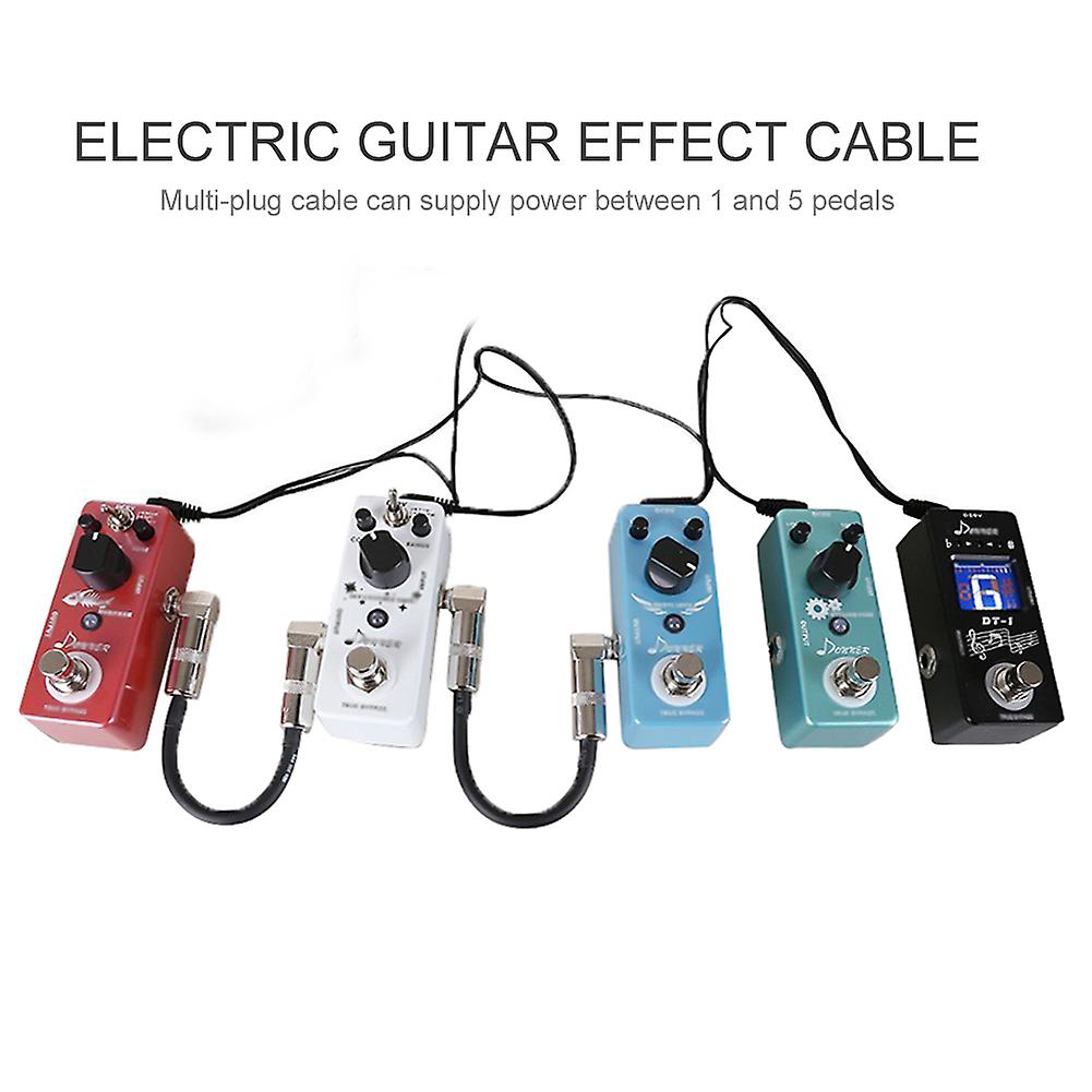 5 Way Electrode Daisy Chain Cable For Guitar Effects Power Supply Adapter Splitter