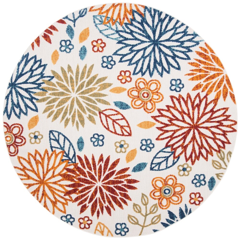 SAFAVIEH Cabana Lyla Indoor/ Outdoor Waterproof Patio Floral Rug