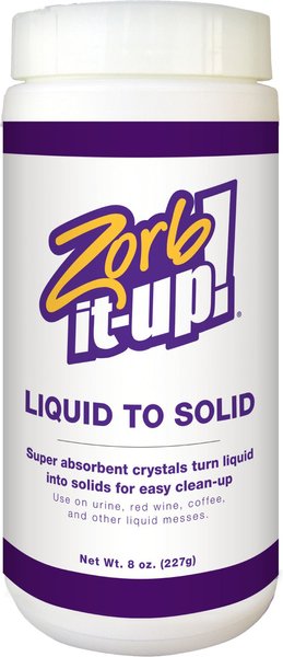 Zorb-It-Up! Liquid to Solid Absorbent Dog and Cat Powder， 8-oz bottle