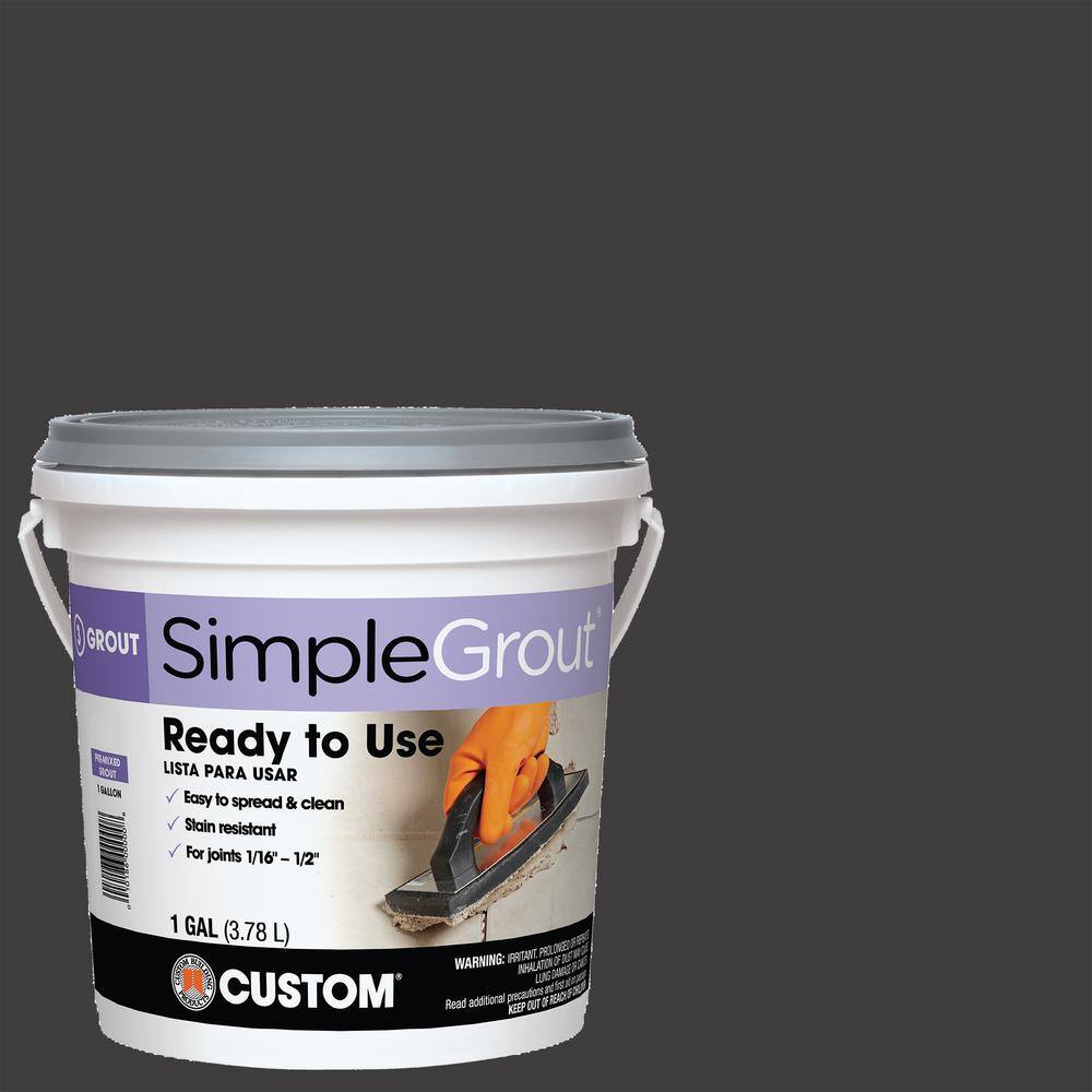 Custom Building Products SimpleGrout #60 Charcoal 1 gal. Pre-Mixed Grout PMG601-2