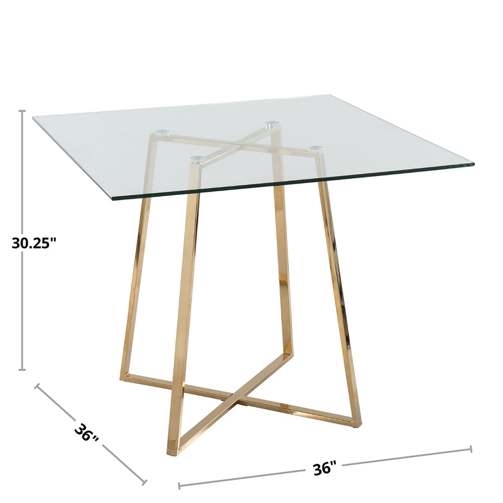 Silver Orchid Pugo Square Dining Table