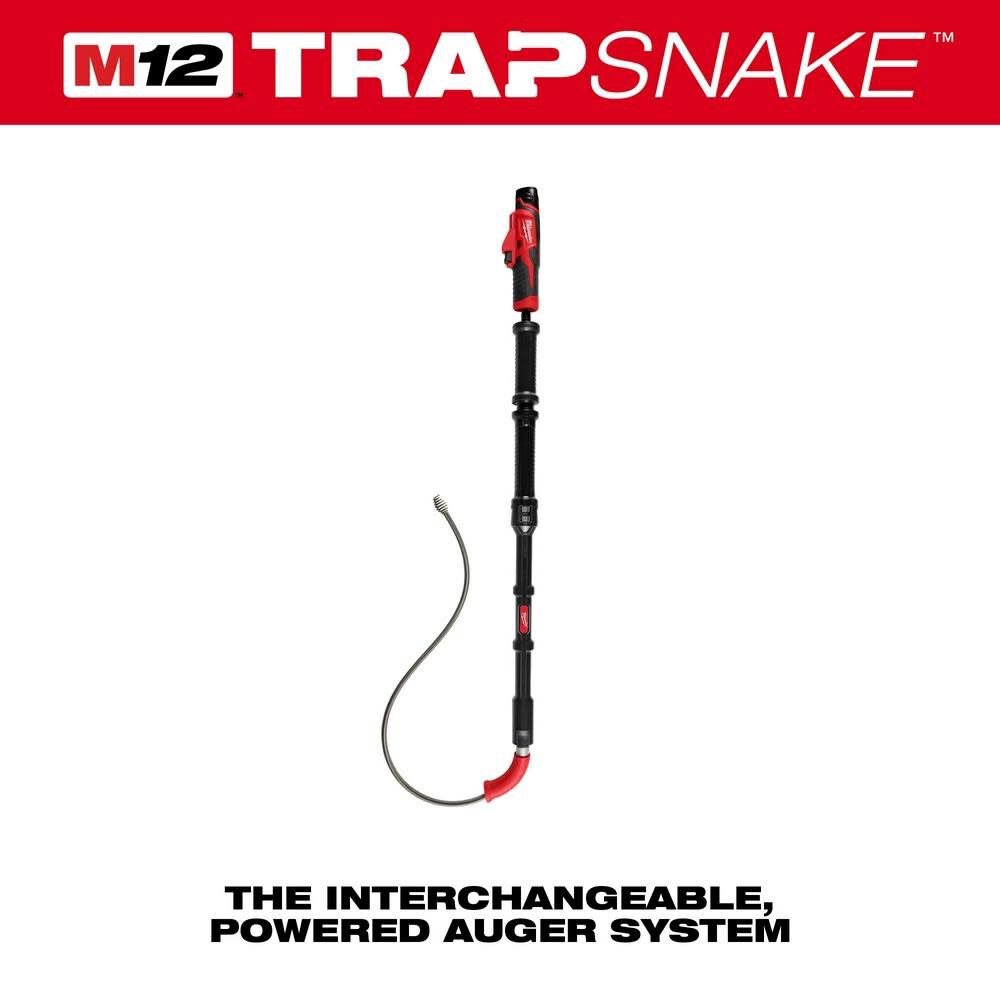 Milwaukee M12 TRAPSNAKE 6' Toilet Auger Kit 3576-21 from Milwaukee