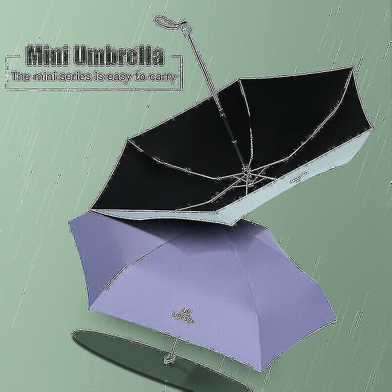 Ultra-light Flat Umbrella Uv Sun Protection Umbrella Rain Umbrella Small Portable Mimenor