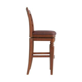 Alaterre Furniture Napa Mahogany Bar Height Stool with Back (2-Pack) ANNA02PDCR2