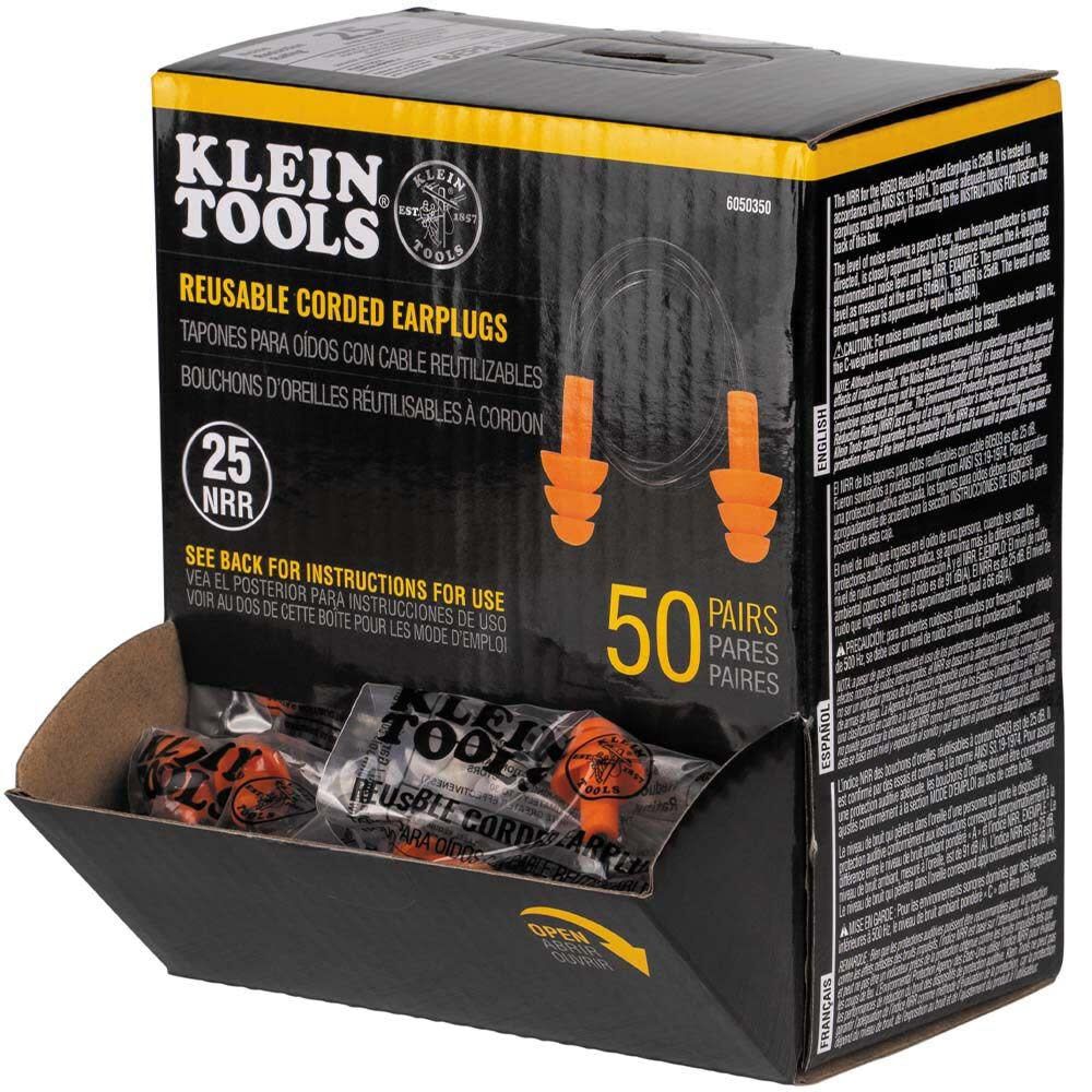 Klein Tools Corded Earplugs 50 Pairs 6050350 from Klein Tools