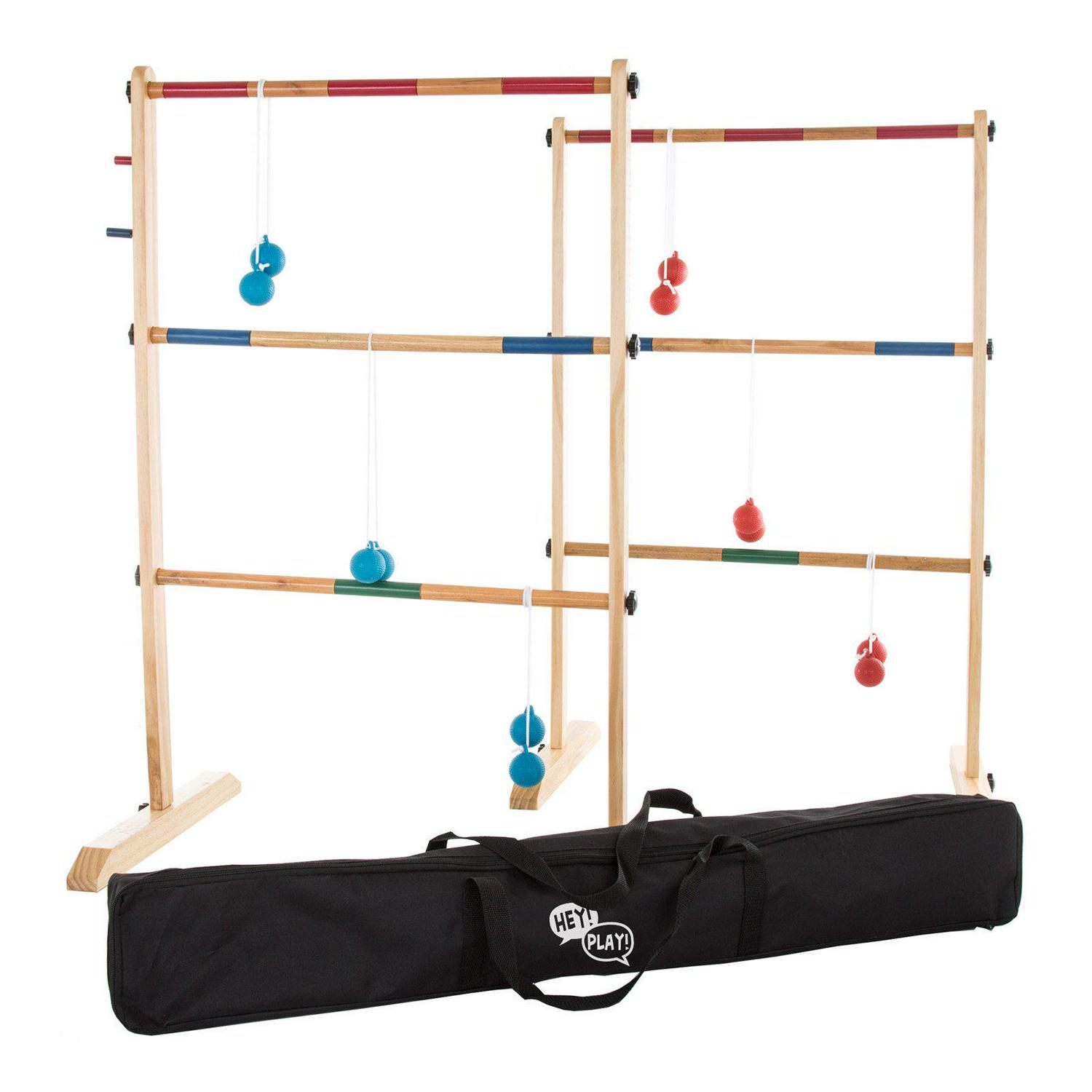 Hey! Play! Double Wooden Ladder Golf with 6 Bolas  Crowdfused