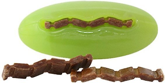 Starmark Treat Dispensing Pickle Pocket Tough Dog Toy