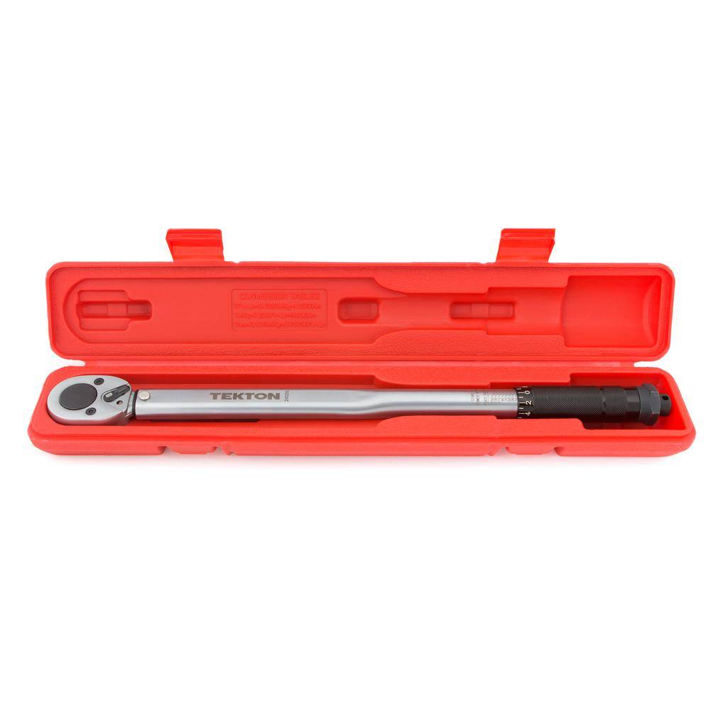 TEKTON 12 in. Drive Click Torque Wrench (10-150 ft.-lb.) 24335