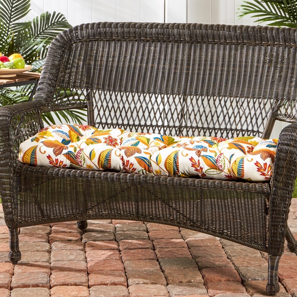 Dana Point 46 inch Outdoor Floral Swing/ Bench Cushion by Havenside Home   17w x 44l