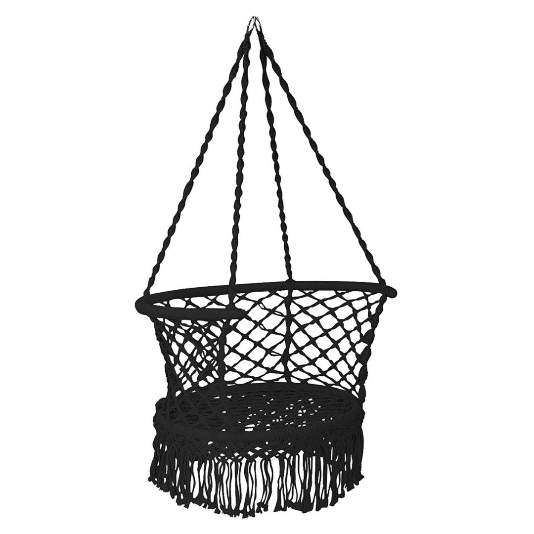 Hanging Hammock Chair, Macrame Hanging Chair 330 Pounds Capacity