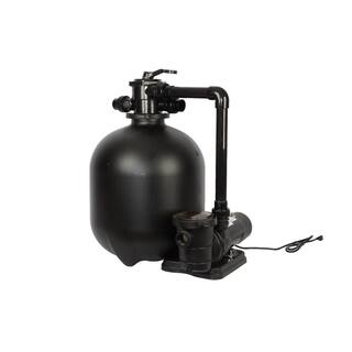 FlowXtreme Above Ground Sand Filter System with 1.5 HP Dual Speed Pump - 2.86 sq. ft. filtration area NE4501