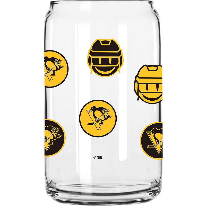 Pittsburgh Penguins 16oz. Smiley Can Glass