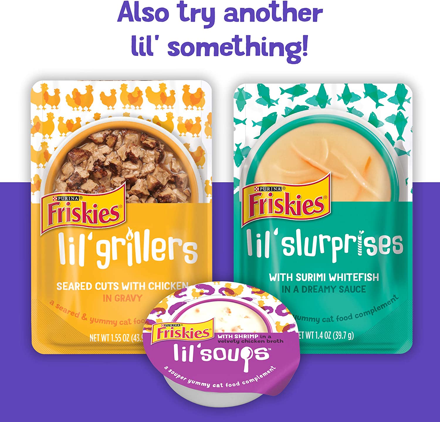 Purina Friskies Lil' Gravies Roasted Turkey Flavor Cat Food Complement - (16) 1.55 oz. Pouches