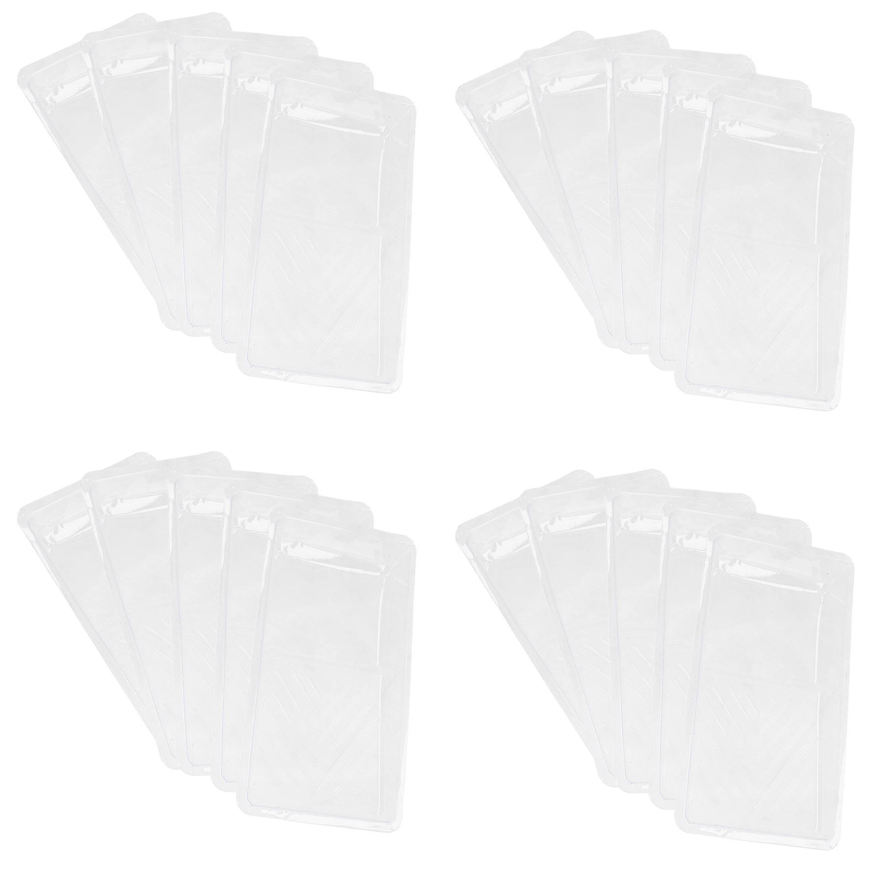 Clear Disposable Roller Tray Liners Liner for 100mm / 4” Roller Trays 20 Pack