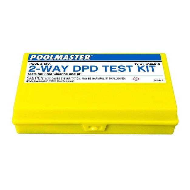 Poolmaster 2 way Swimming Pool And Spa Water Test Kit With Dpd Tablets And Case Essential Collection