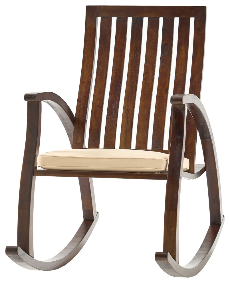 GDF Studio Worcester Brown Rocking Chair   Transitional   Rocking Chairs   by GDFStudio  Houzz