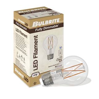 Bulbrite 100-Watt Equivalent A19 Dimmable Medium Screw LED Light Bulb Soft White Light 3000K (4-Pack) 862828