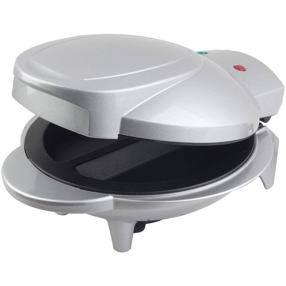 Brentwood Appliances 9 in. Silver Aluminum Electric Omelet Maker with Non-Stick Plates 985114235M