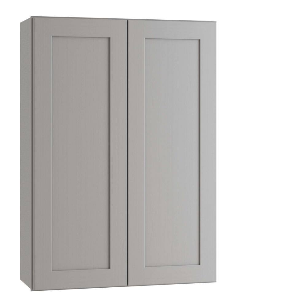 Home Decorators Collection Tremont Assembled 36 x 42 x 12 in. Plywood Shaker Wall Kitchen Cabinet Soft Close in Painted Pearl Gray W3642-TPG