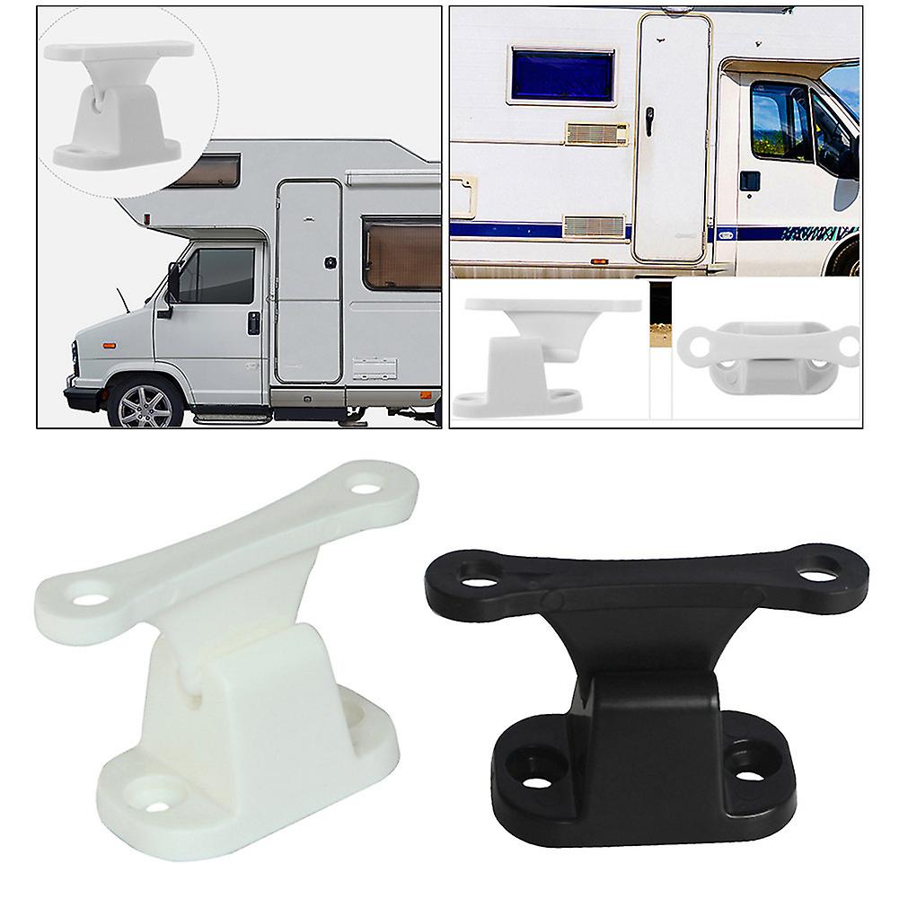 Nylon Door Buckle Kit Door Stop Retainer Kit For Caravan Camper Motorhome Boat Door Door Stop Bracket White