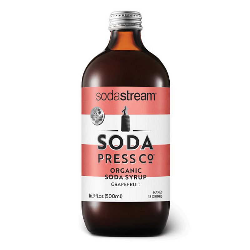 SodaStream Soda Press Co. Pink Grapefruit Organic Soda Syrup