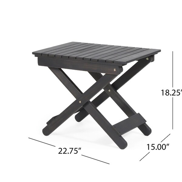 Outdoor Folding Wooden Side Table，15