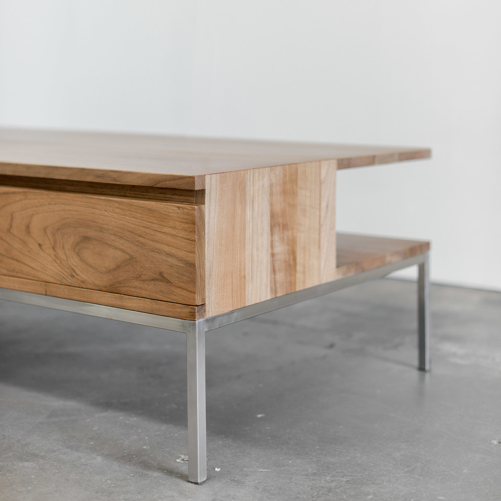 Soho Coffee Table  Natural Walnut   Contemporary   Coffee Tables   by HedgeApple  Houzz