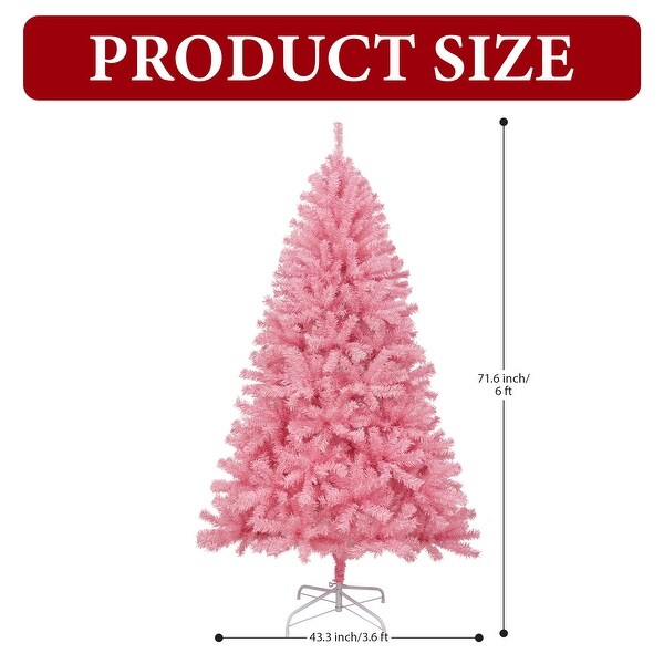 Artificial Christmas Trees With Foldable Metal Stand (6 / 7.5 / 9 ft.)