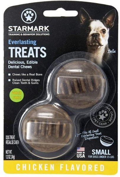 Starmark Everlasting Chicken Flavored Dental Dog Treats， Small