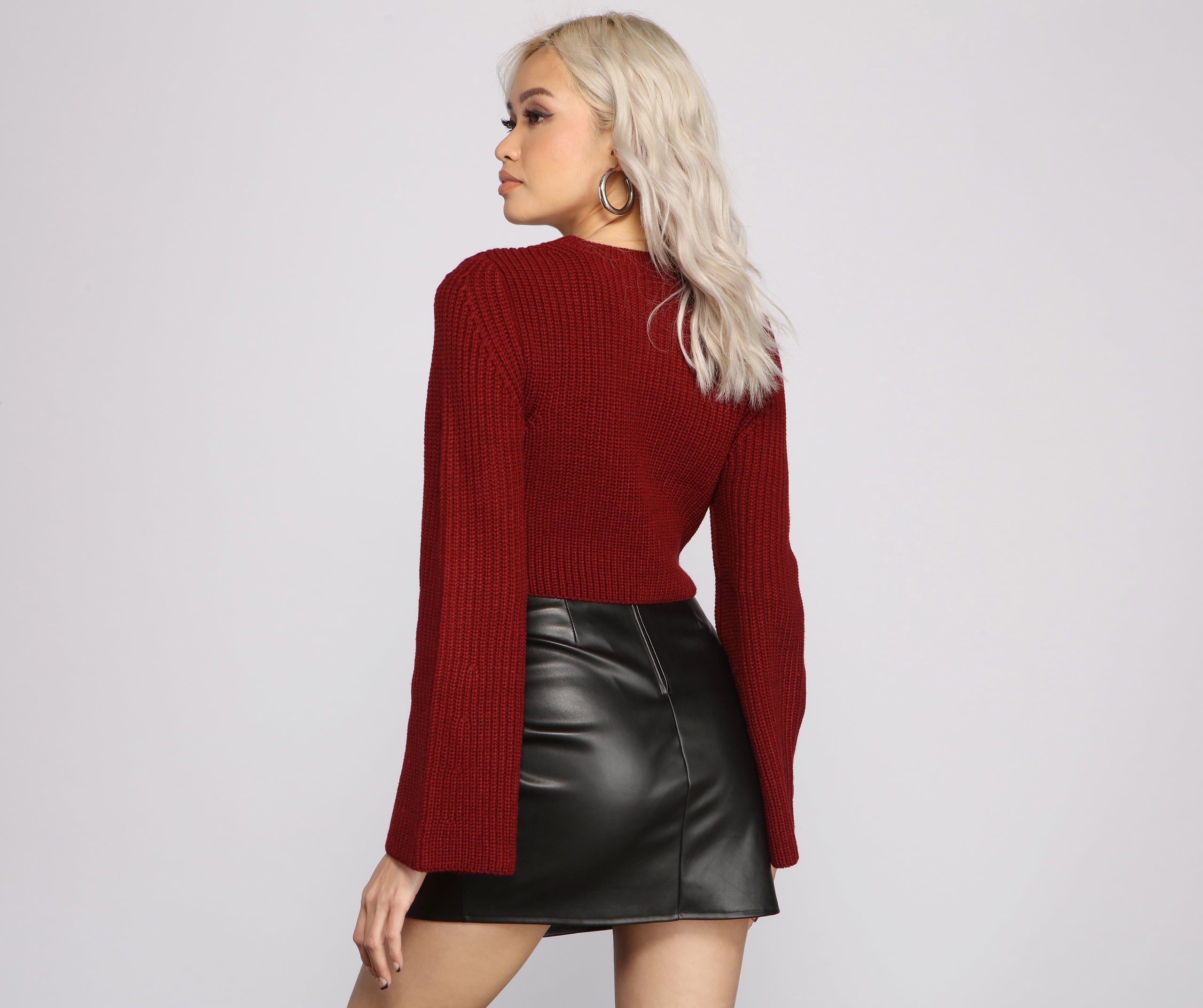 Feeling Good Bell Sleeve Crop Top