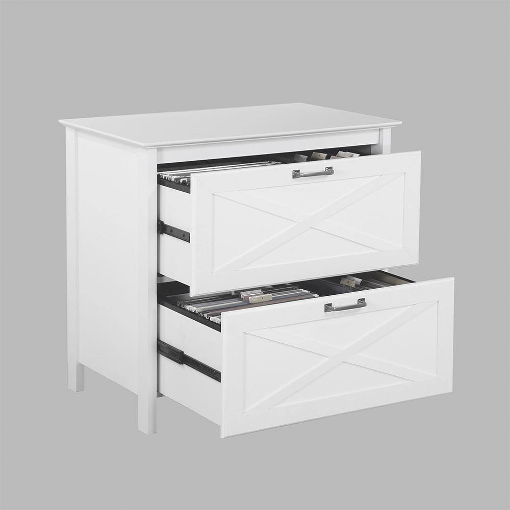 SAINT BIRCH Liam White File Cabinet SBHN4092LFWH