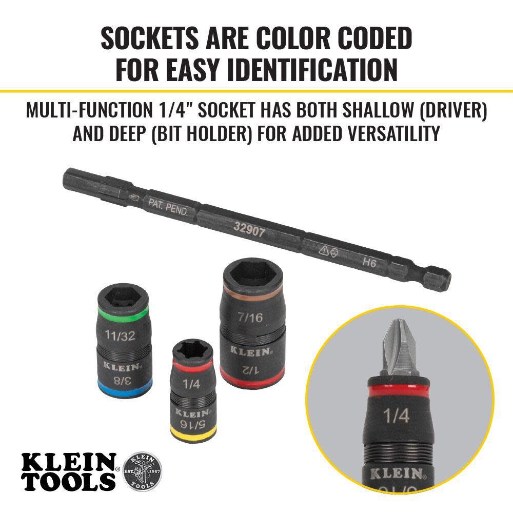 Klein Tools Impact Flip Socket Set No Handle 32907 from Klein Tools