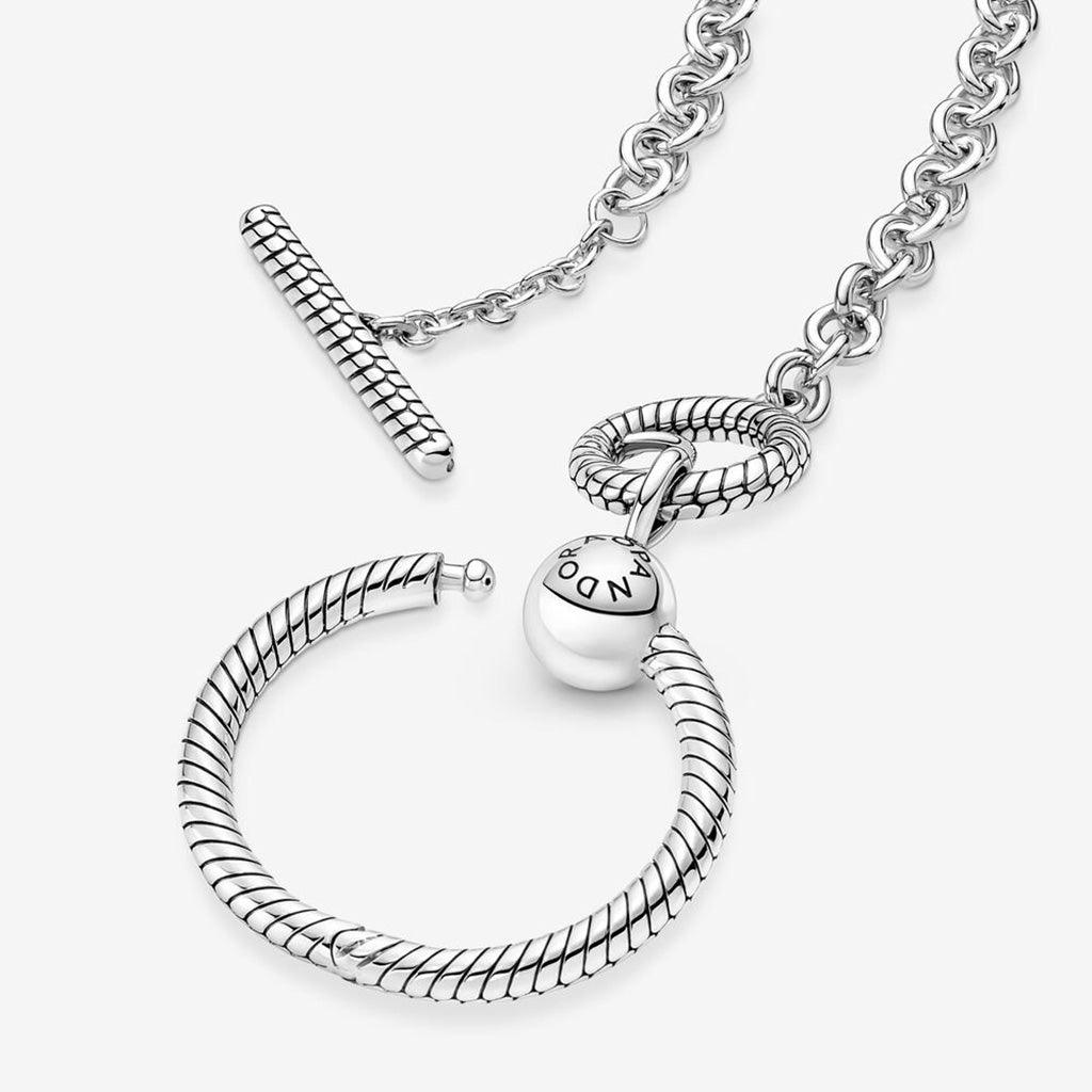 PANDORA  Pandora Moments O Pendant T-bar Necklace