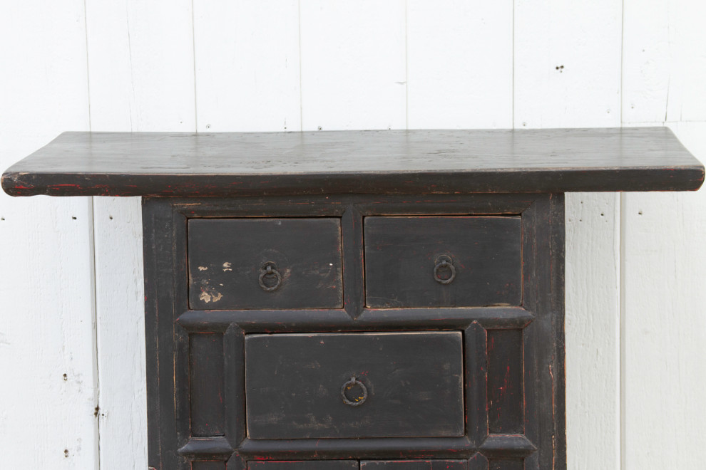 Midnight Black Chinese Cabinet   Asian   Accent Chests And Cabinets   by De cor  Houzz