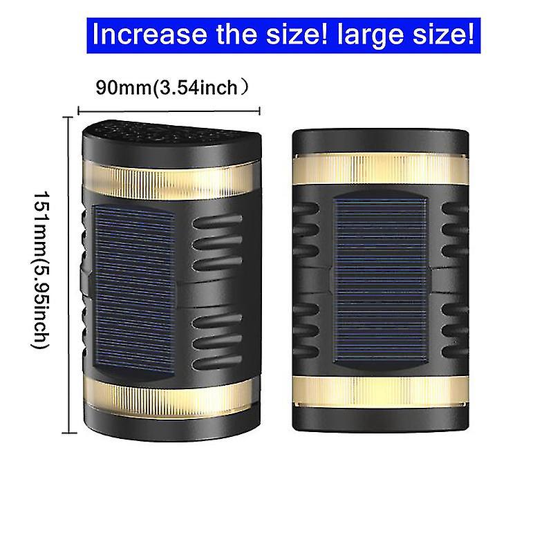 1pc Large Size Solar Led Outdoor Wall Lamp Waterproof Garden Decor Light For Balcony Courtyard Landscape Street Garden Wall Light