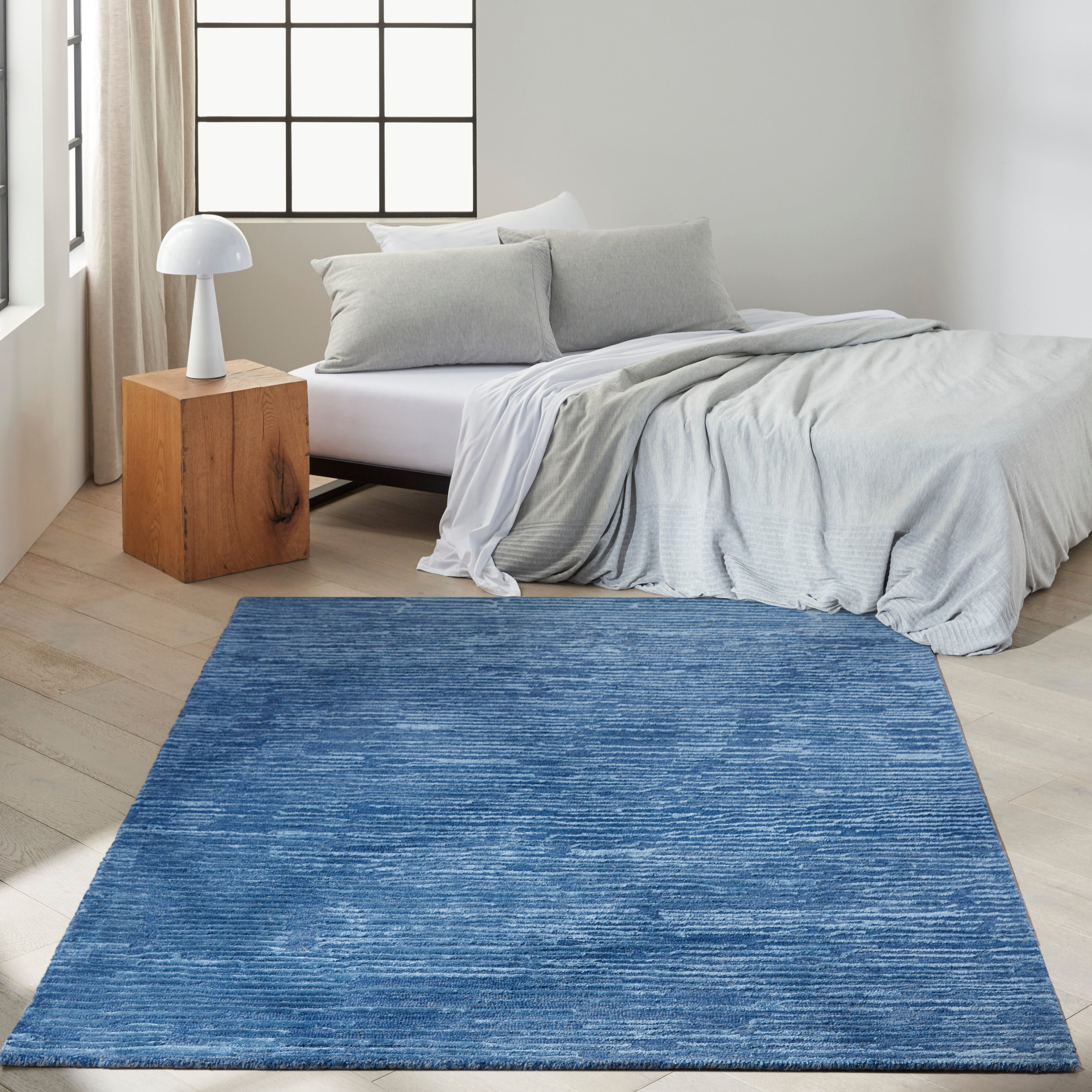 Linear Blue Rug