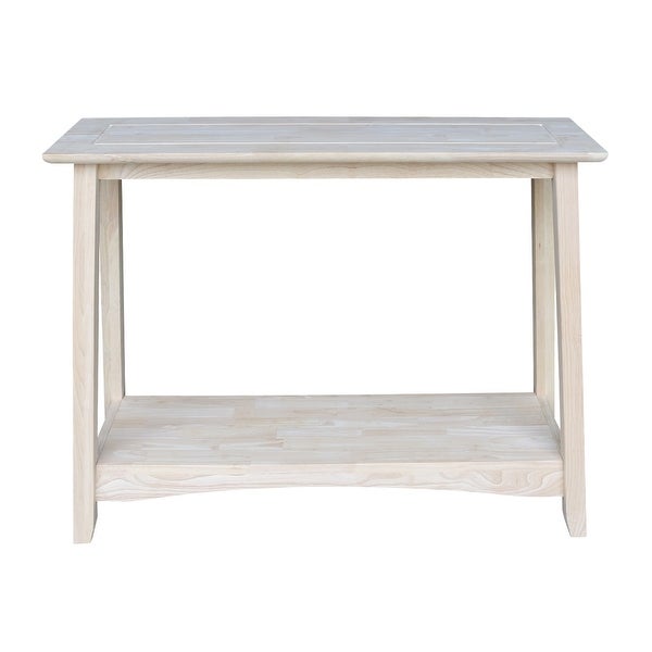 Bombay Unfinished Solid Parawood Console Table