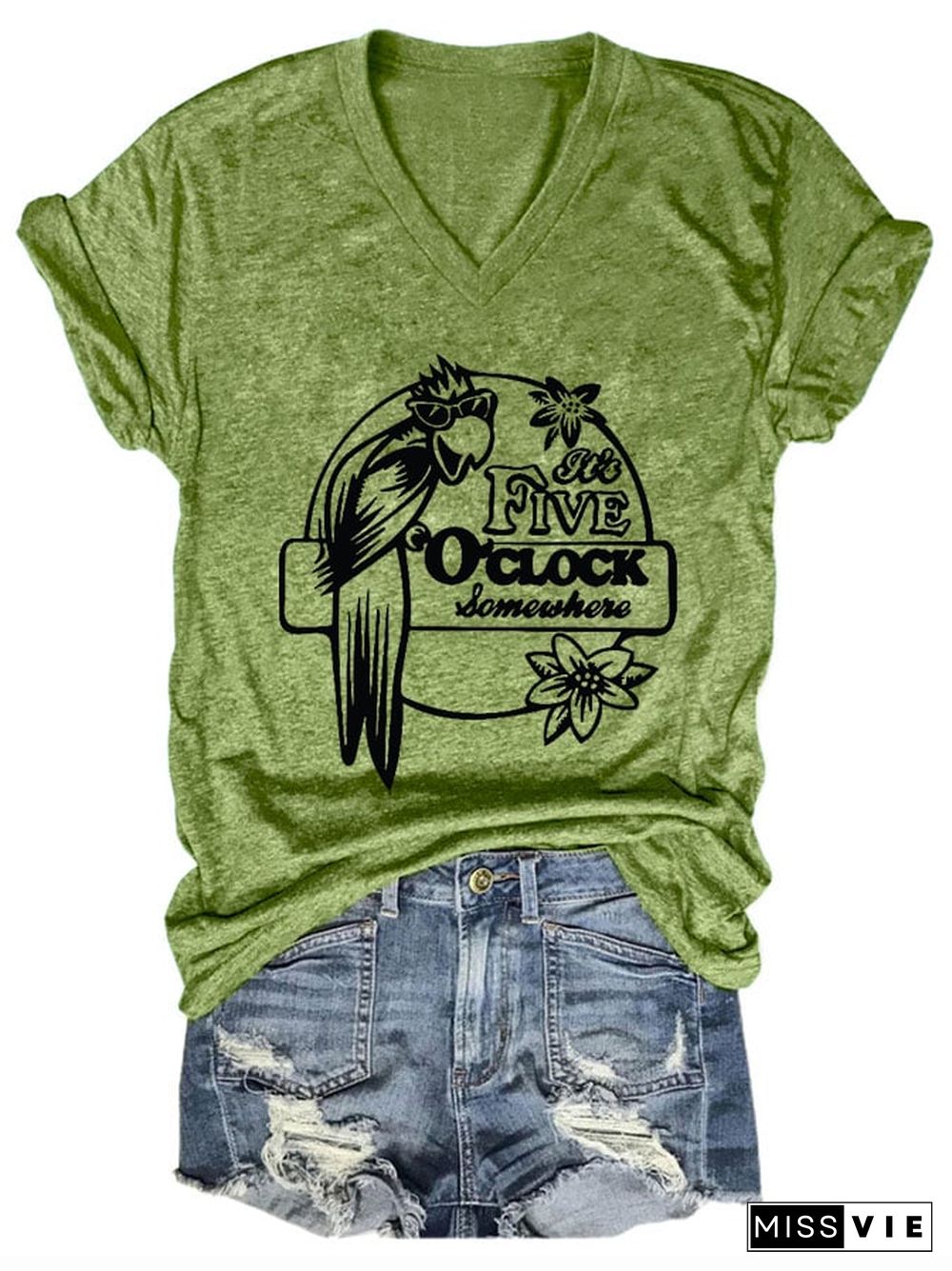 Women's It's 5 O'clock Somewhere Casual T-Shirt