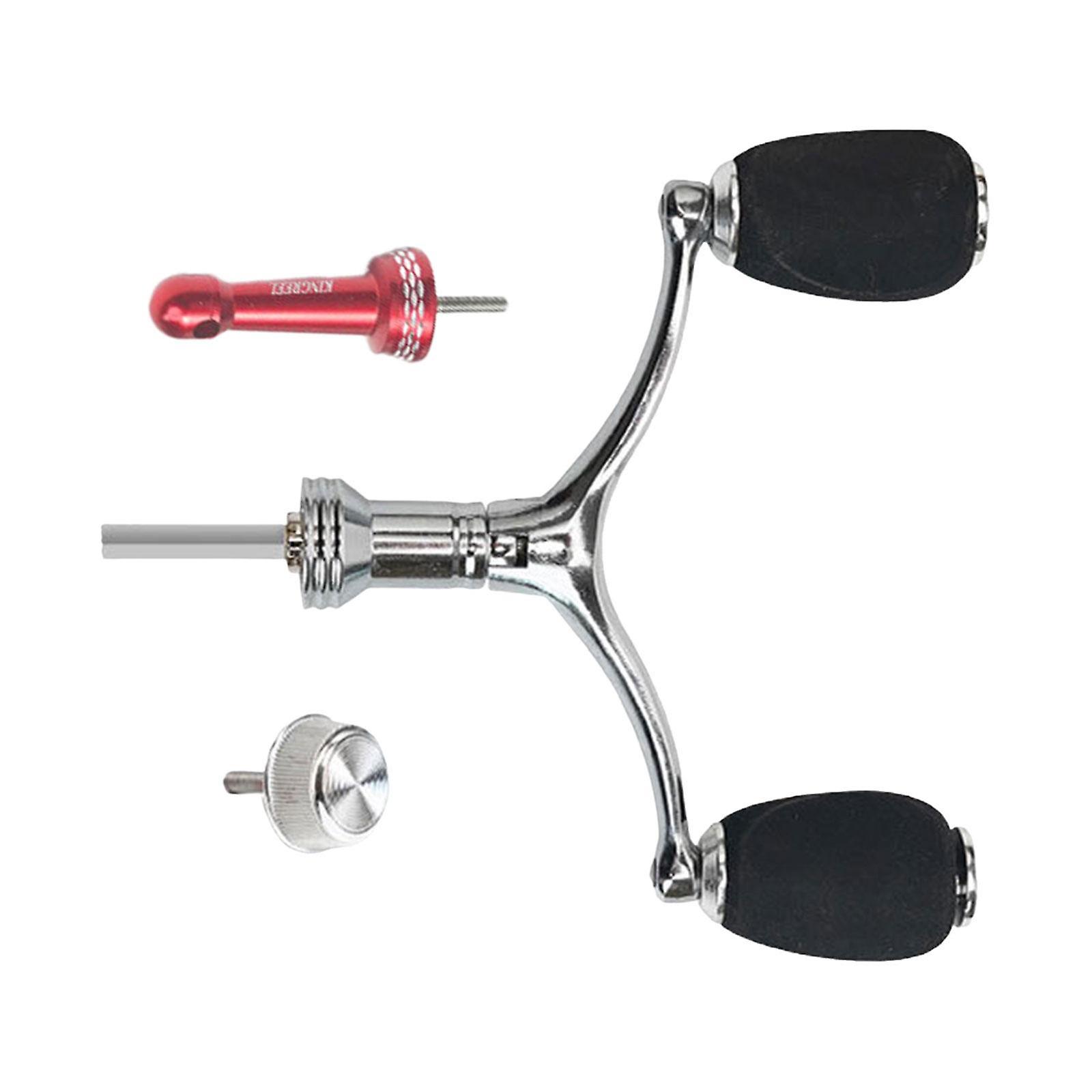 Fishing Reel Handle Crank Arm For Ocean Rock Fishing Lake Ocean Boats Fishing Red Balanced Rod