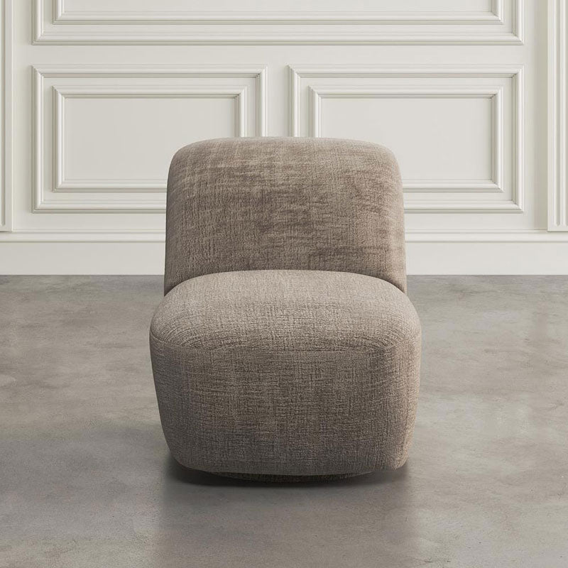 Josie Swivel Accent Chair in Mink or Snow