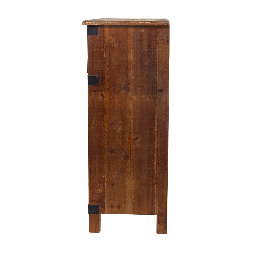 Brown Wood Rustic Cabinet 35 x 32 x 14   32 x 14 x 35