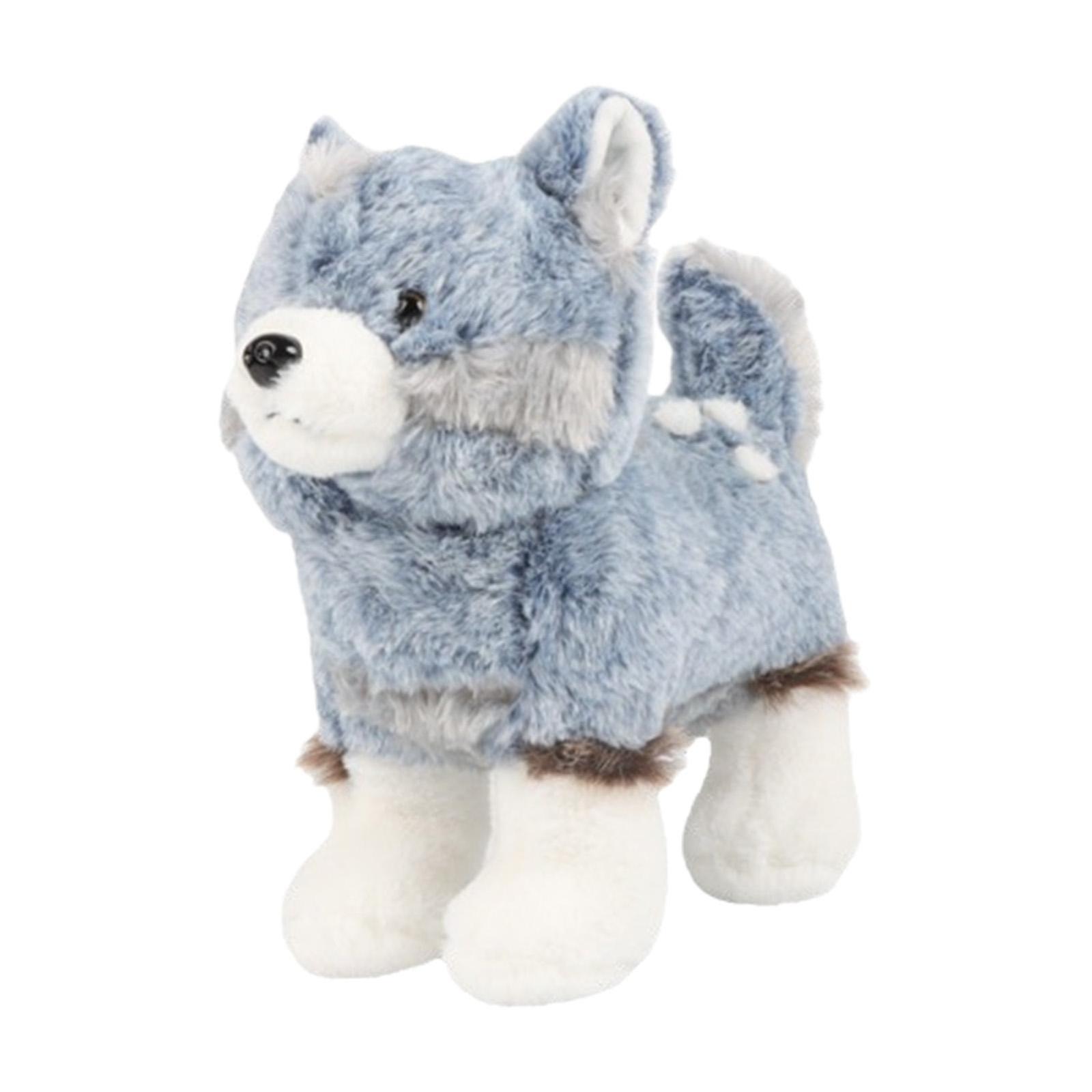 Adorable Stuffed Plush Car Decoration Wolf Plush Toy For Boys Girls Kids Children