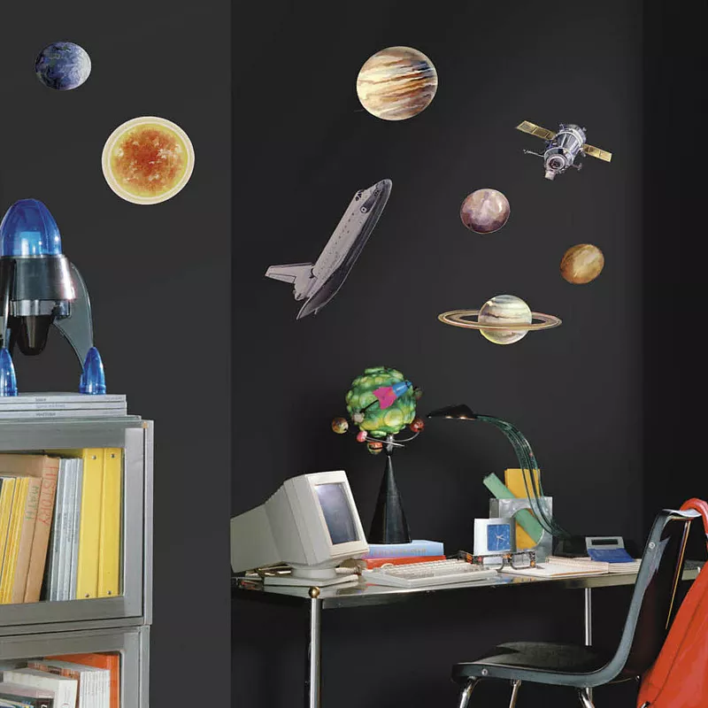 Space Travel Peel and Stick Wall Decals