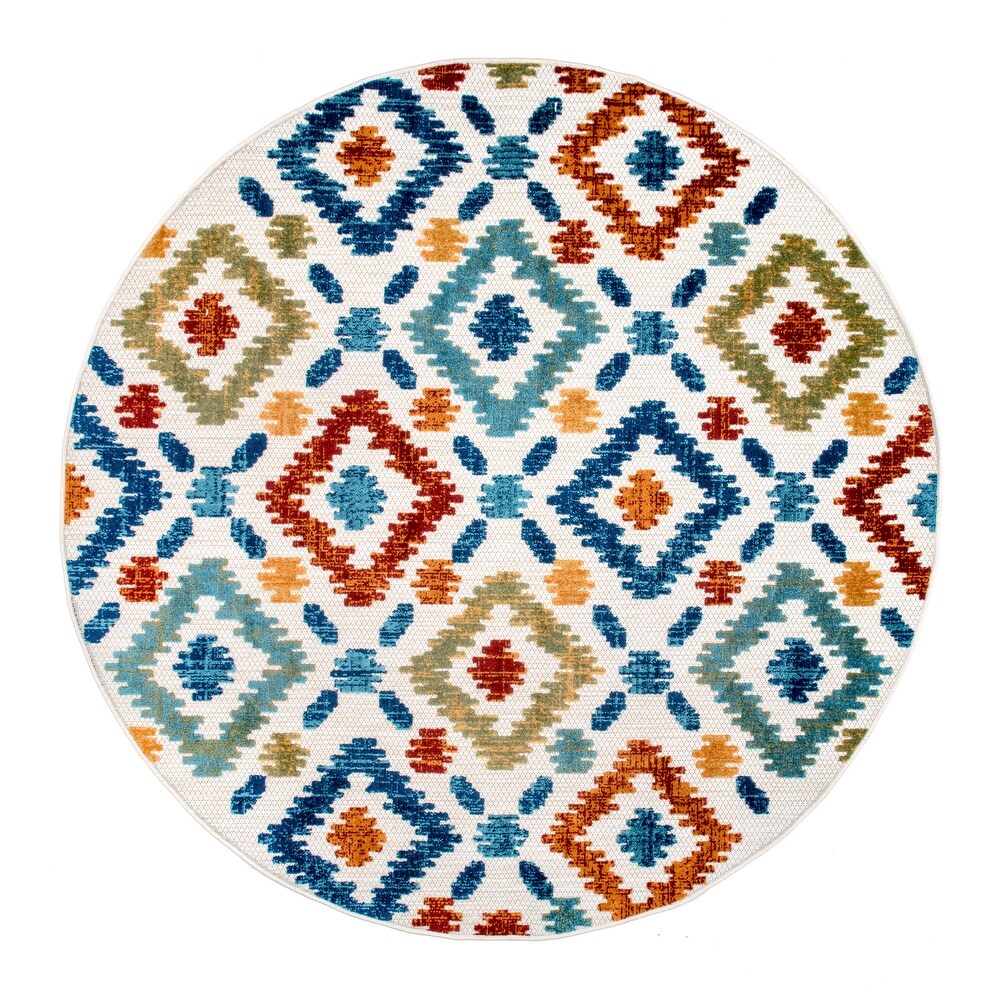 Brooklyn Rug Co Groves Bohemian Casuals Trellis Outdoor Area Rug